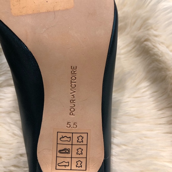 Pour la Victoire Teal Korrine Kitten Heeled Mule - Picture 7 of 7